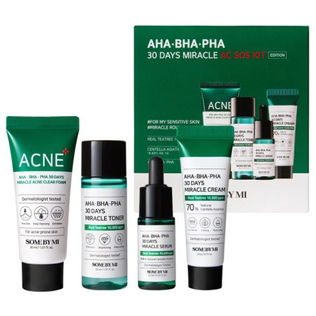 SOME BY MI -SET ANTI ACNE- AHA-BHA-PHA 30 DAYS MIRACLE AC S.O.S