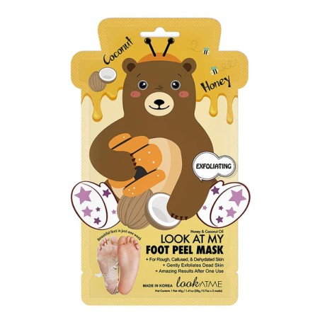 LOOK AT MY -MASCARILLA EXFOLIANTE PIES-  FOOT PEEL MASK (BEAR)