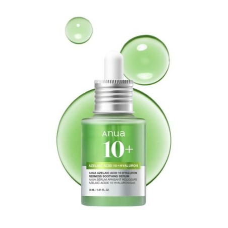 ANUA- AZELAIC ACID 10 HYALURON REDNESS SERUM 30ML