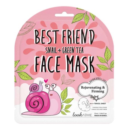 LOOK AT MY- BEST FRIEND SNAIL GREEN TEA FACE MASK 25ML