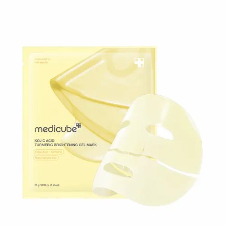 MEDICUBE- KOJIC ACID TURMERIC BRIGHT GEL MASK 28g