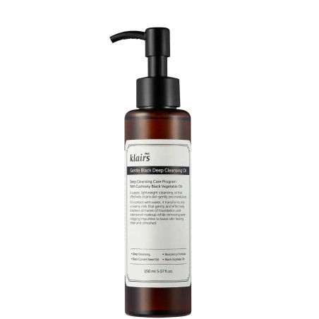 KLAIRS -DESMAQUILLANTE-GENTLE BLACK DEEP CLEANSING OIL